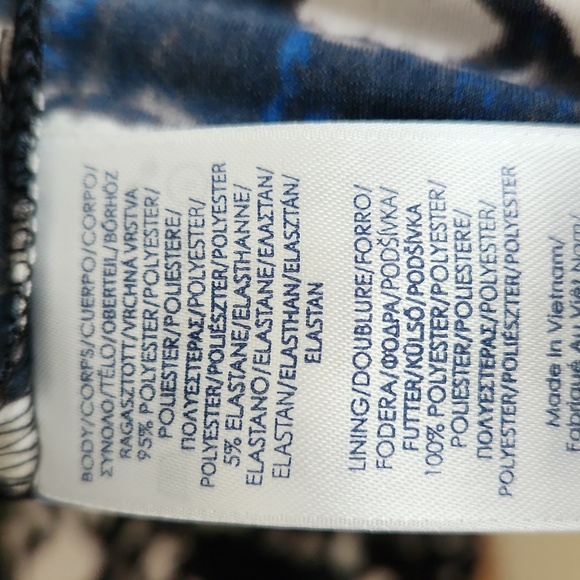 Chaps Dress Abstract Floral Design size XL - Picture 7 of 7